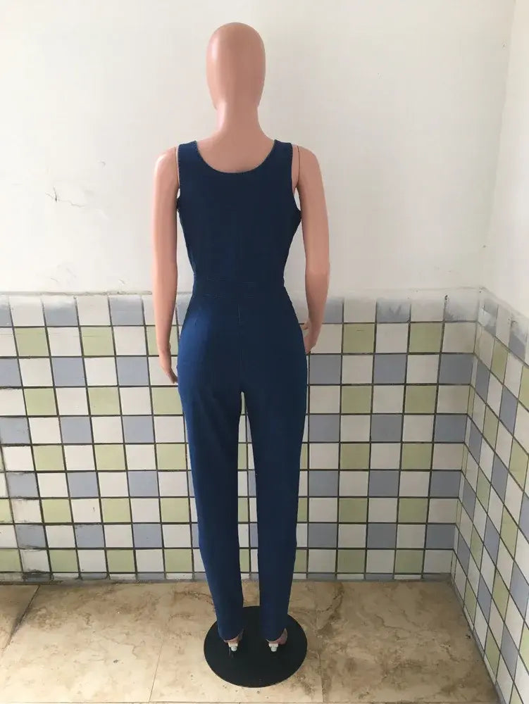 Daisy Denim Jumpsuit