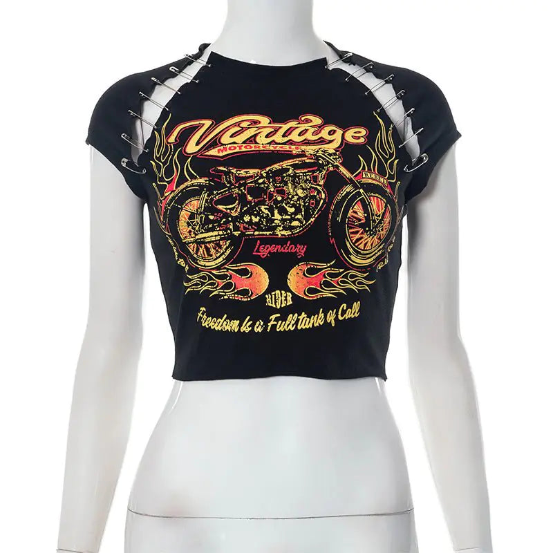 Vintage Crop Graphic Tee