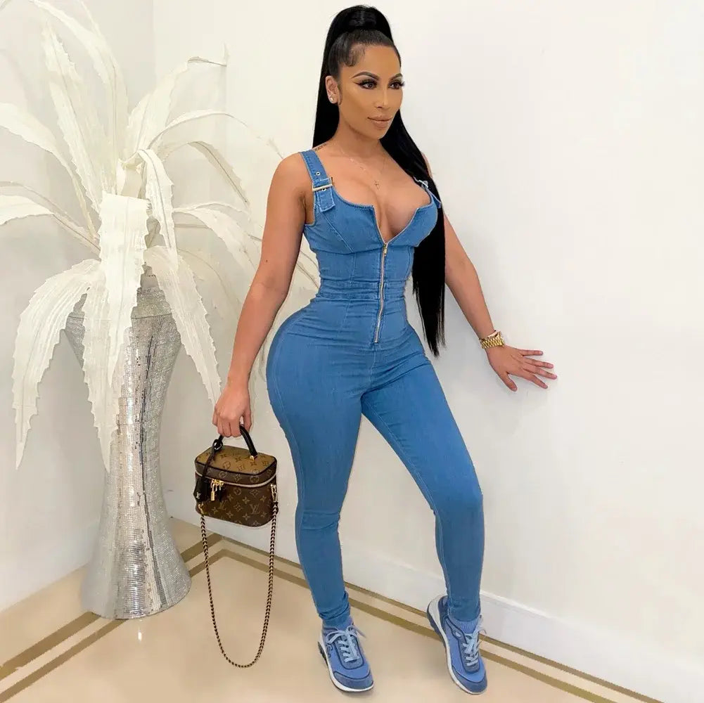 Daisy Denim Jumpsuit