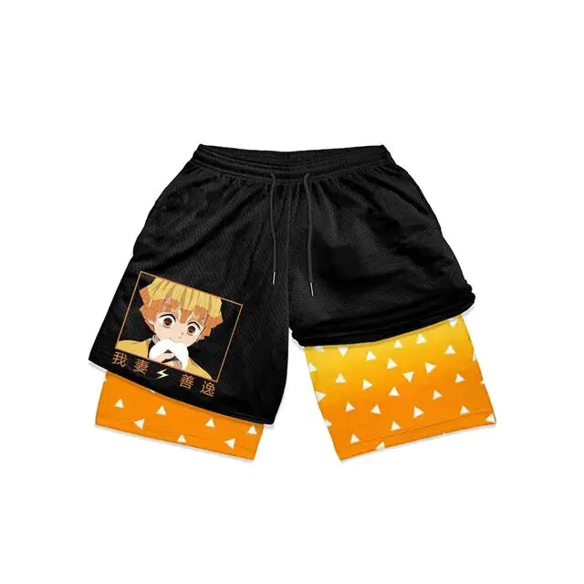 Demon Slayer Character Compression Shorts