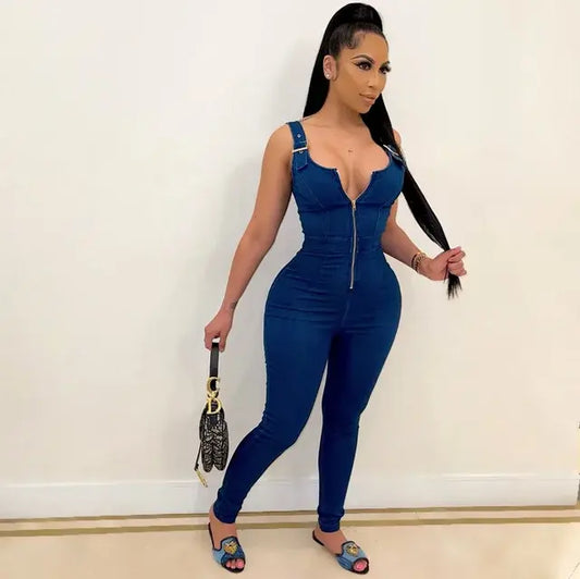 Daisy Denim Jumpsuit