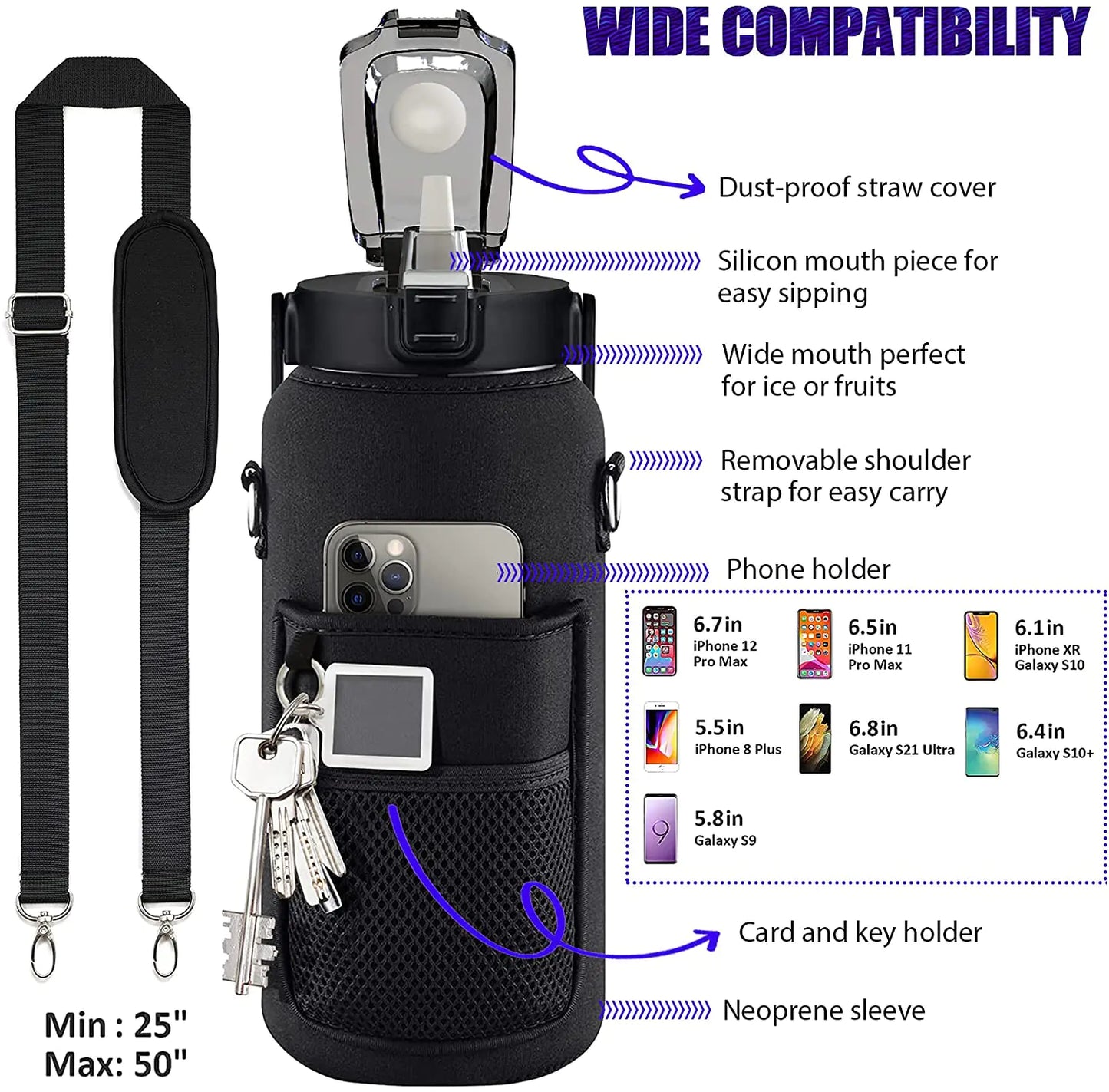 Travel Water Bottle set