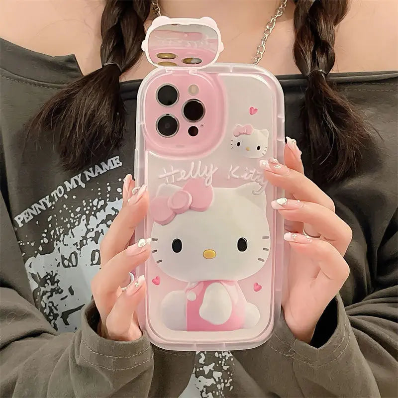 Hello Kitty Makeup Mirror iPhone Case