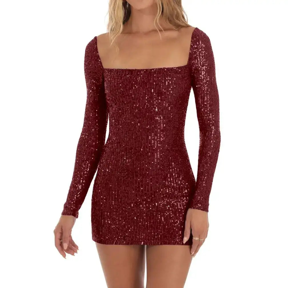 Summer Sequin Mini Dress