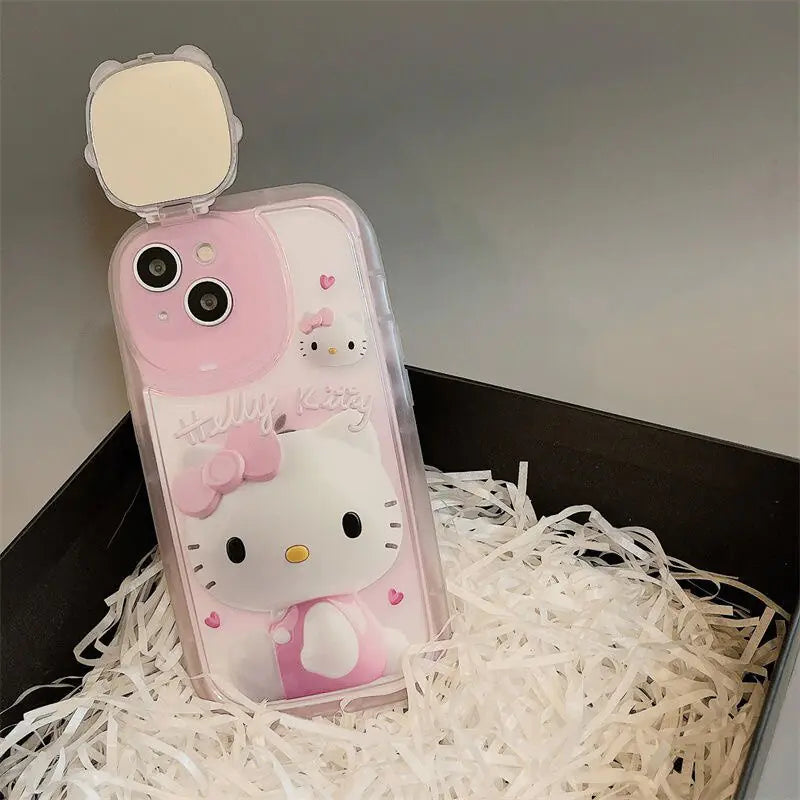 Hello Kitty Makeup Mirror iPhone Case