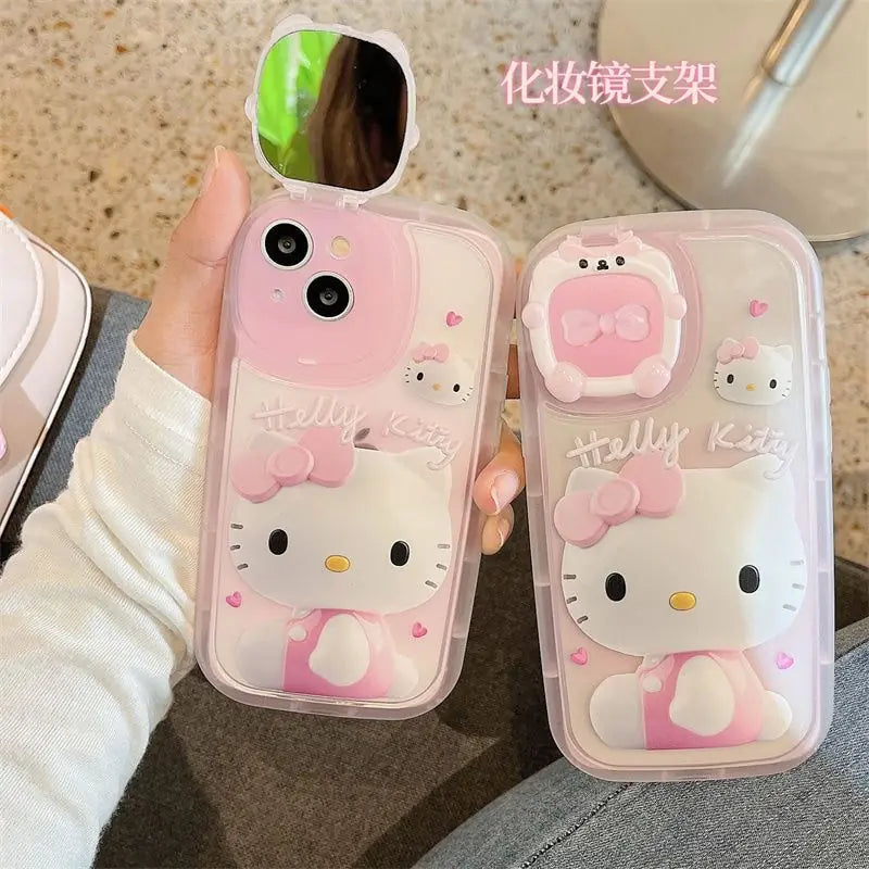 Hello Kitty Makeup Mirror iPhone Case