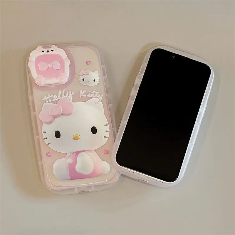 Hello Kitty Makeup Mirror iPhone Case