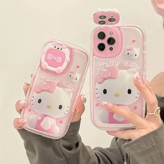 Hello Kitty Makeup Mirror iPhone Case