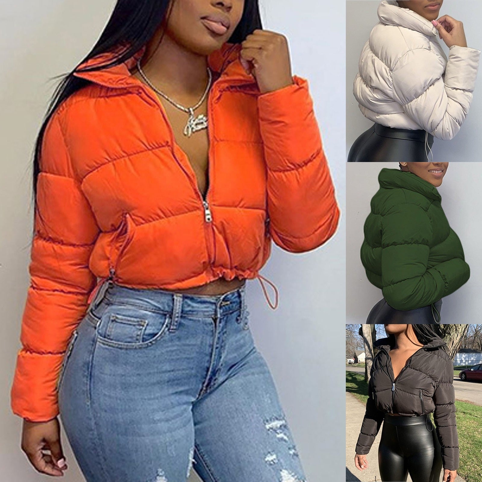 E-Comforts Cozy Crop Bubble Coat