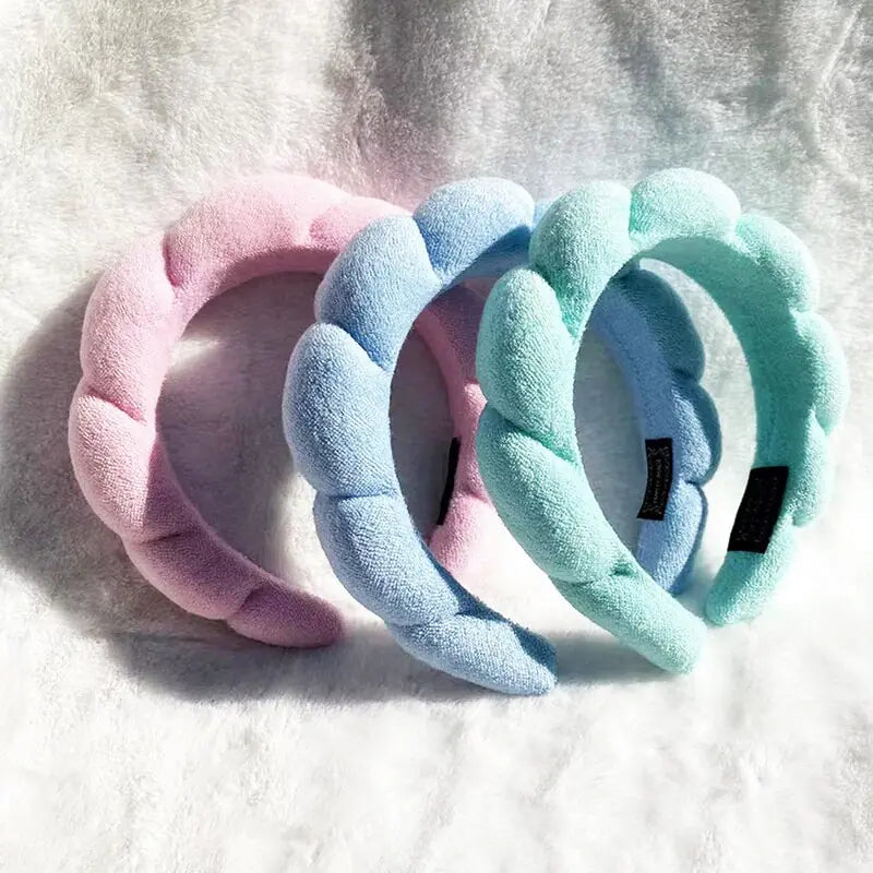 Spa Makeup Bubble Terry Cloth Headband