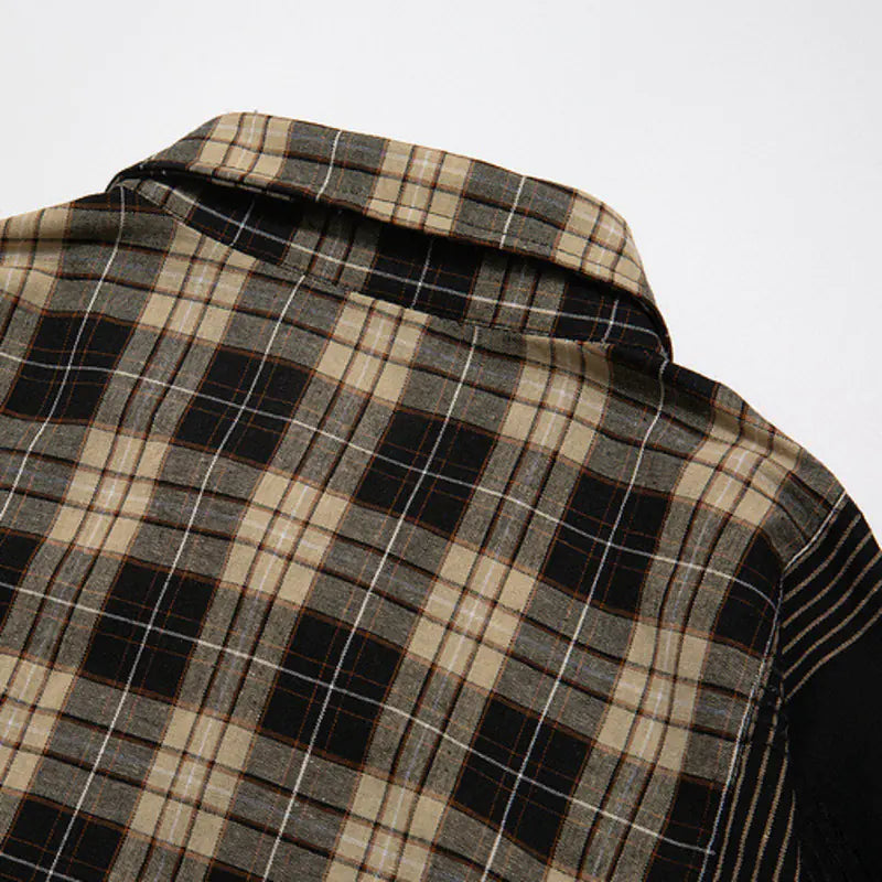 Multi Plaid Collared Shirt