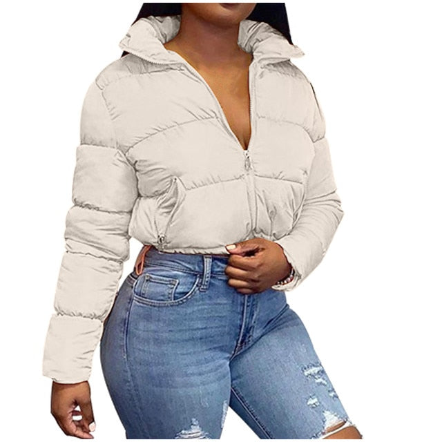 E-Comforts Cozy Crop Bubble Coat