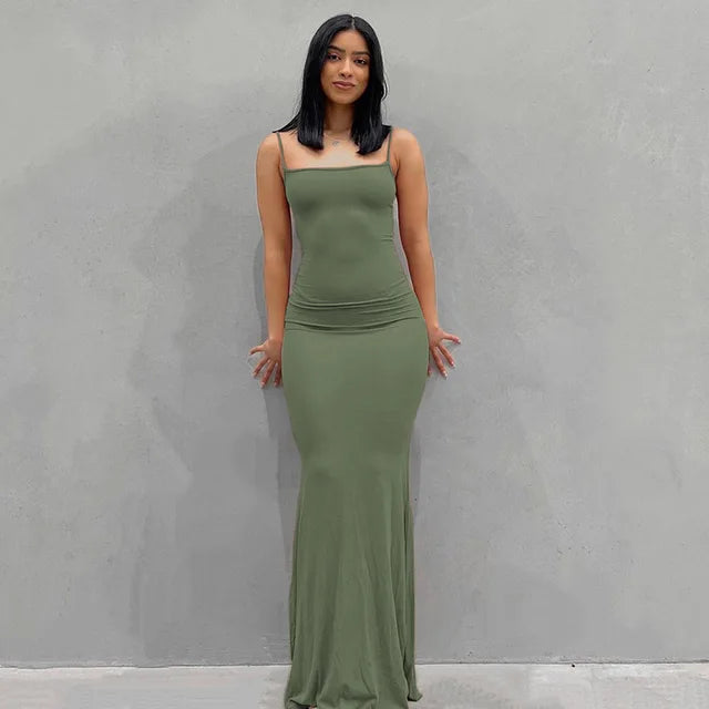 Satin Slip Maxi Dress