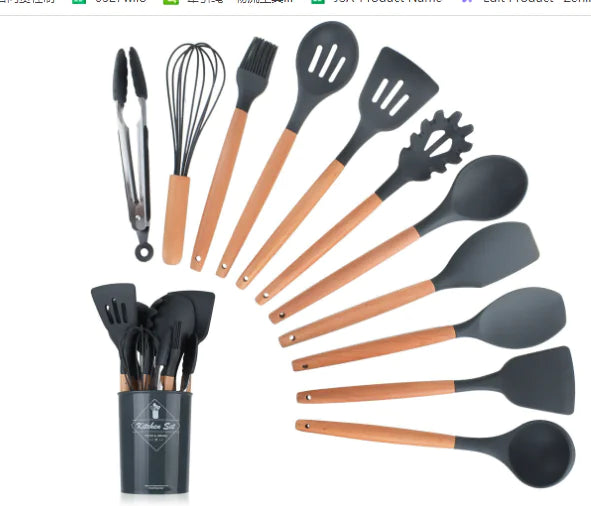 Colorful Non Stick Utensils Set