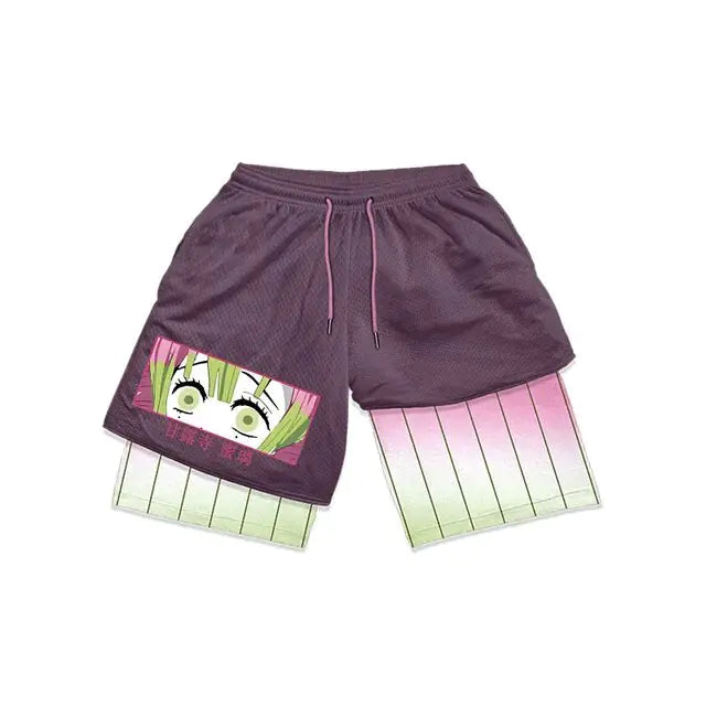 Demon Slayer Character Compression Shorts