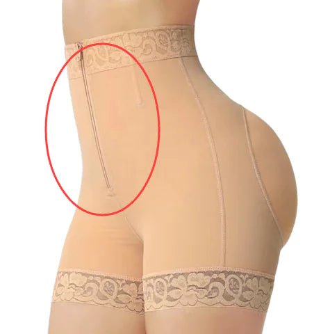 Zippered Tummy Control Butt Lifter