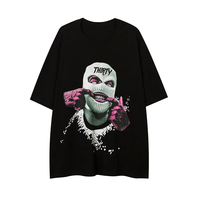 Pink Thug Graphic T-Shirt