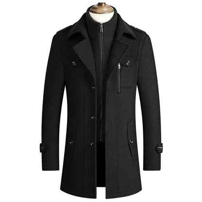 Sweater Collar Peacoat