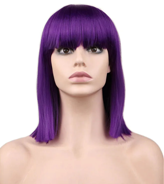 Colorful Anime Wig, Short Straight Cosplay Hair