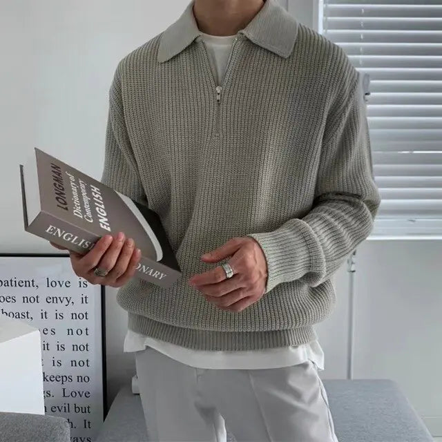 Cozy Knitted Polo Shirt