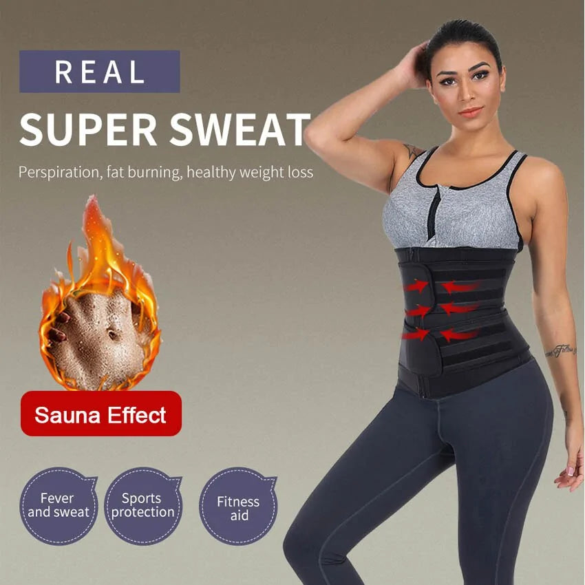 Double Strap Waist Trainer Belt