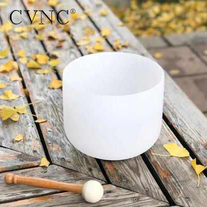 Crystal Singing Bowl for Sound Healing Meditation Yoga w/ Mallet