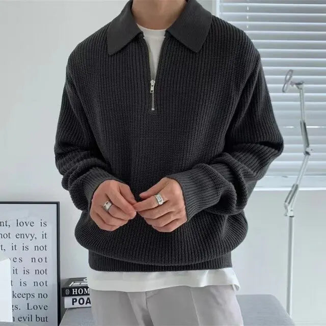 Cozy Knitted Polo Shirt