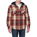 Premium Plaid Shirt Jacket with Hood