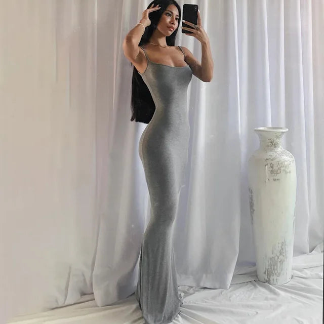 Satin Slip Maxi Dress