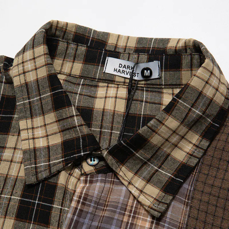 Multi Plaid Collared Shirt