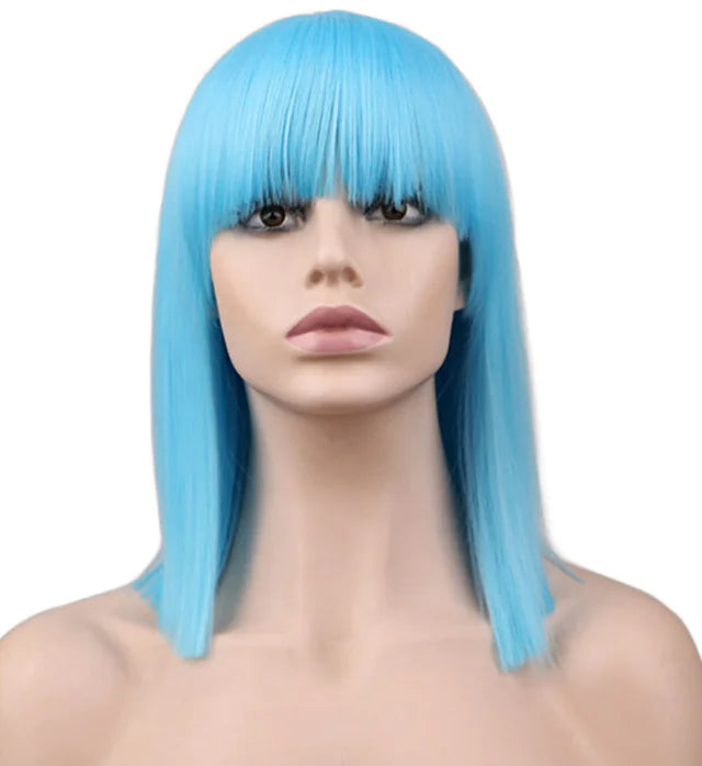 Colorful Anime Wig, Short Straight Cosplay Hair