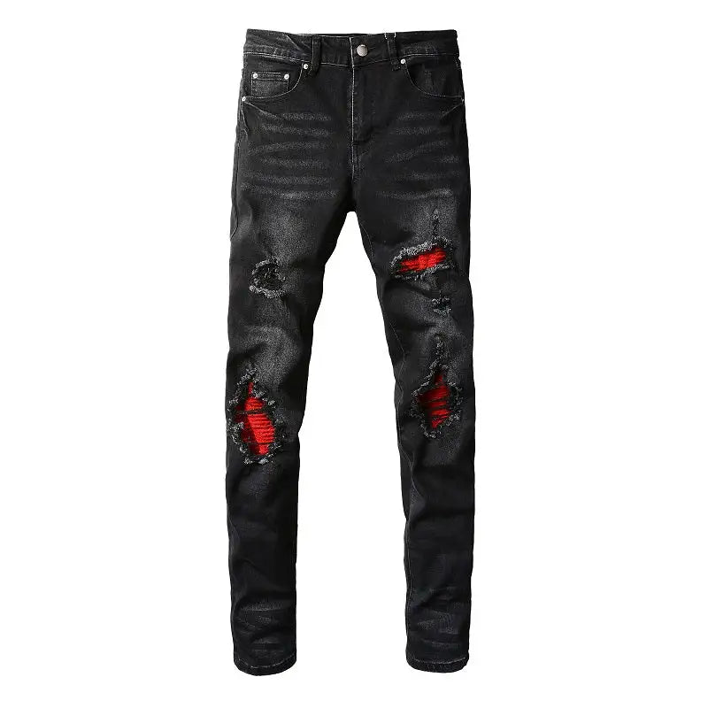 Slim Fit Distressed Jeans