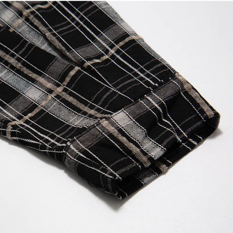Multi Plaid Collared Shirt