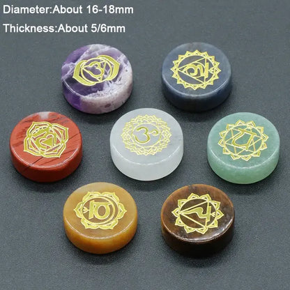 7Pcs Heart Chakra Natural Crystal Stones Set