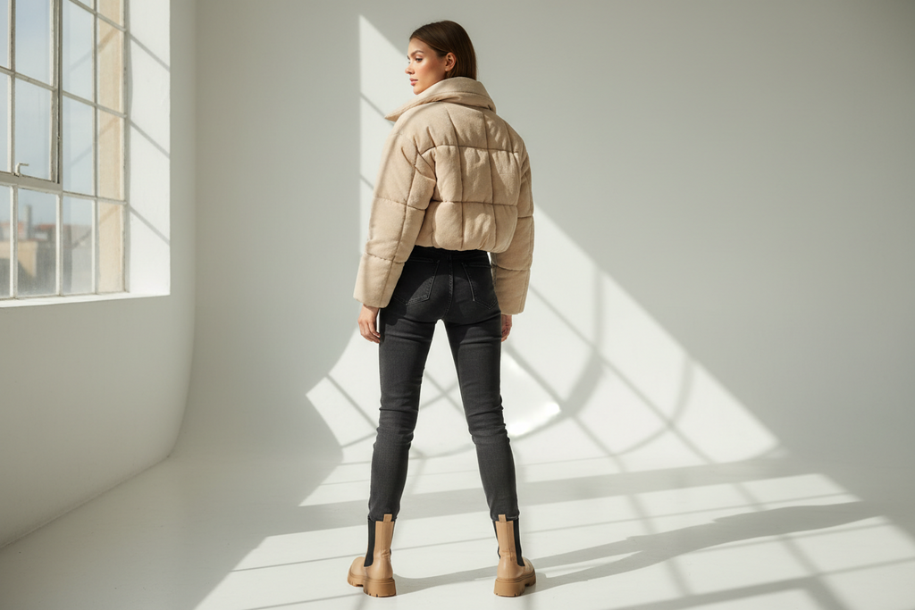 E-Comforts Cozy Crop Bubble Coat