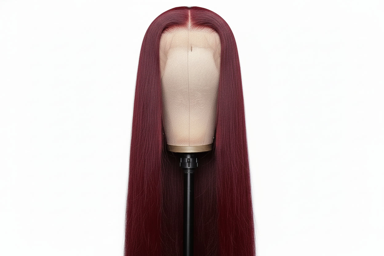 Crimson Anu Goddess Straight Lace Wig