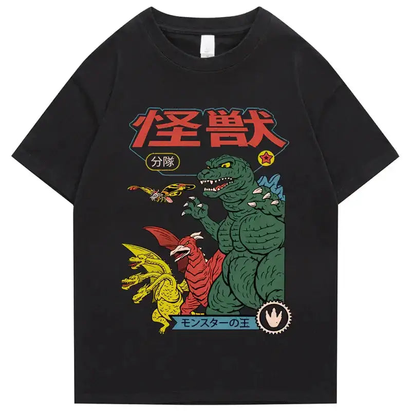 Godzilla Attack Retro T-Shirt