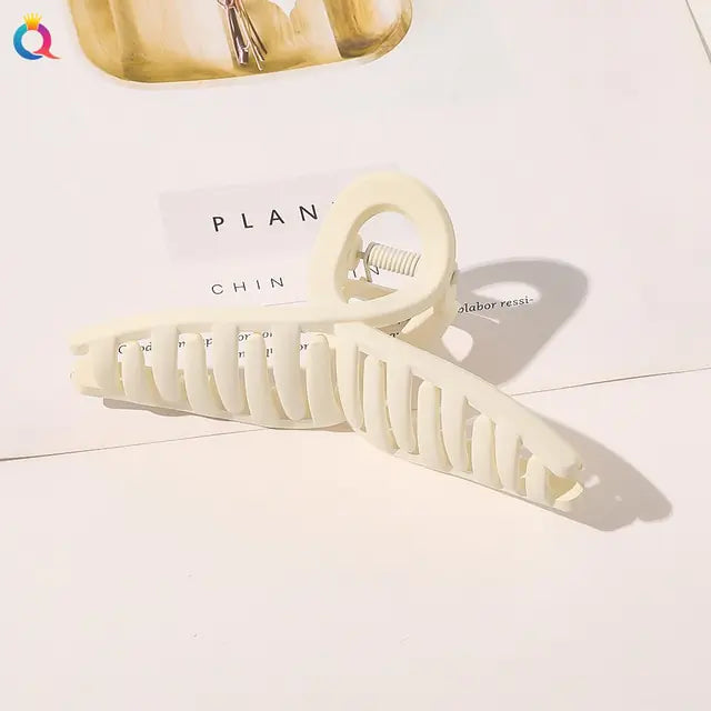 Frosted Plastic Hair Claw