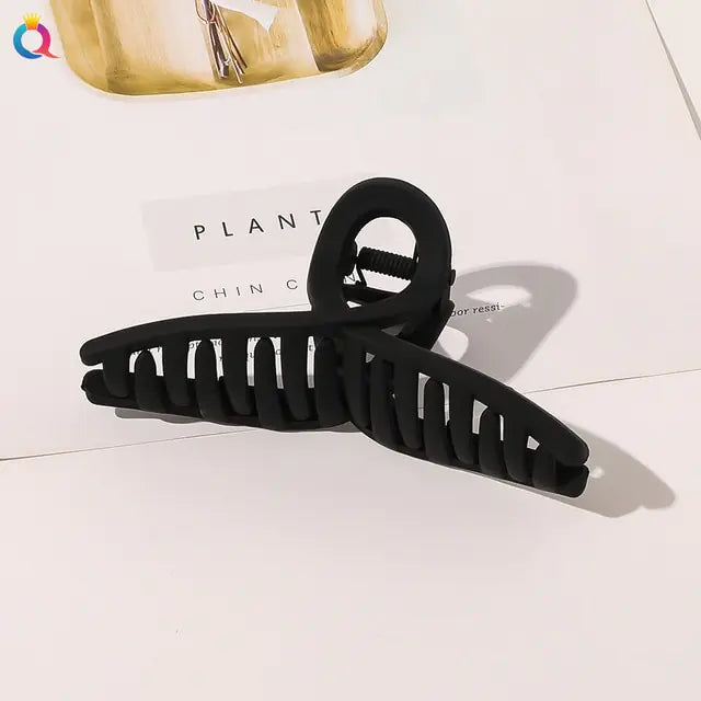 Frosted Plastic Hair Claw