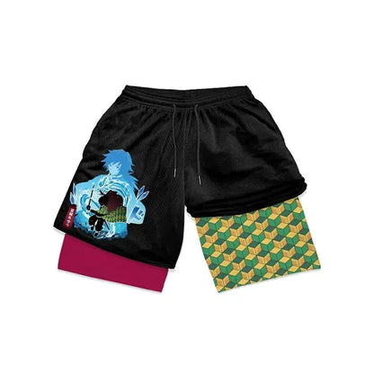 Demon Slayer Character Compression Shorts