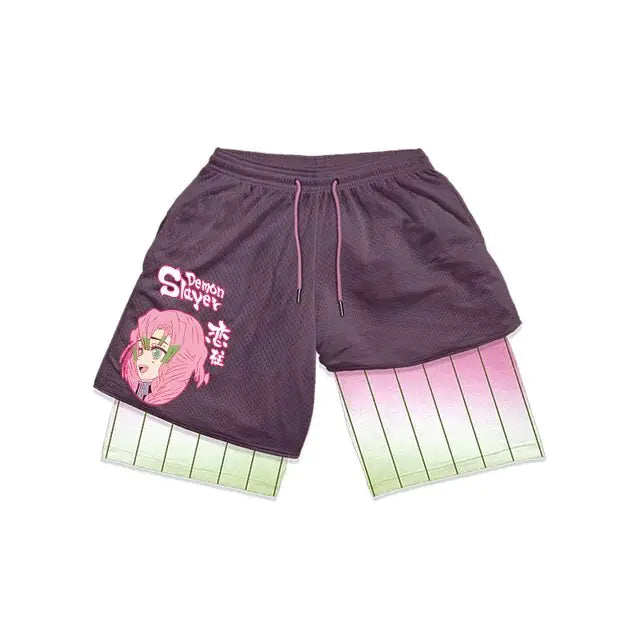 Demon Slayer Character Compression Shorts