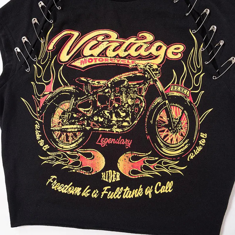 Vintage Crop Graphic Tee