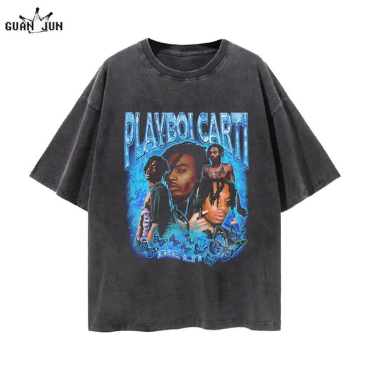 Blue Playboi Carti Graphic Tee