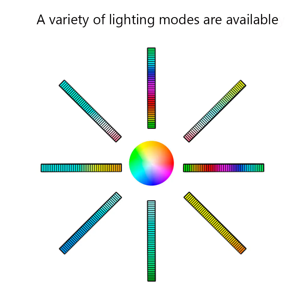 RGB Sound Light Bar Set